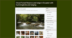 Desktop Screenshot of bellavistacloudforest.com